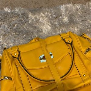 Sunshine yellow purse/satchel style